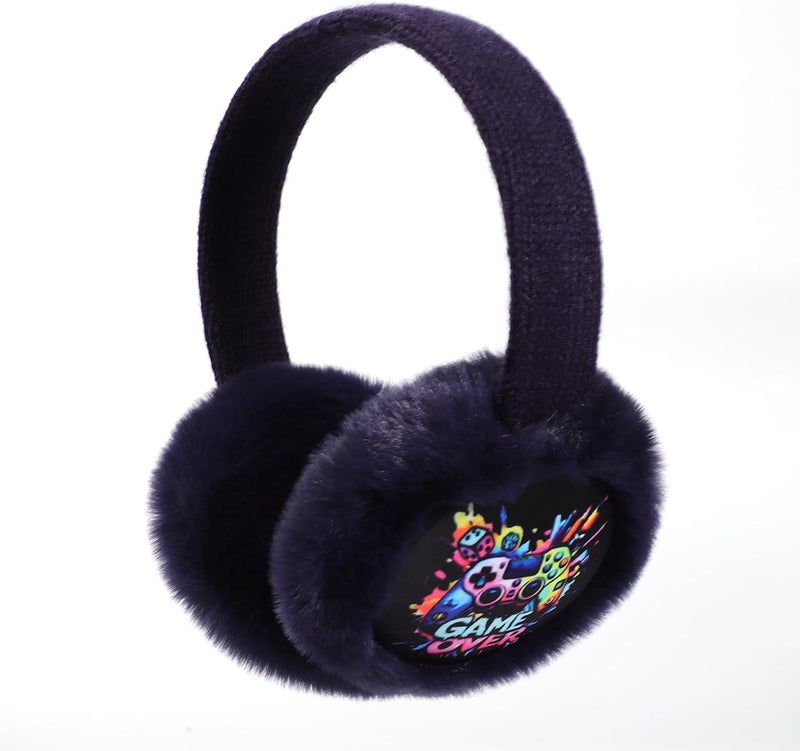 Ztl Kids Knit Earmuffs Soft Plush Ear Warmers Winter Outdoor Ear Muffs for Boys Girls - Image 4